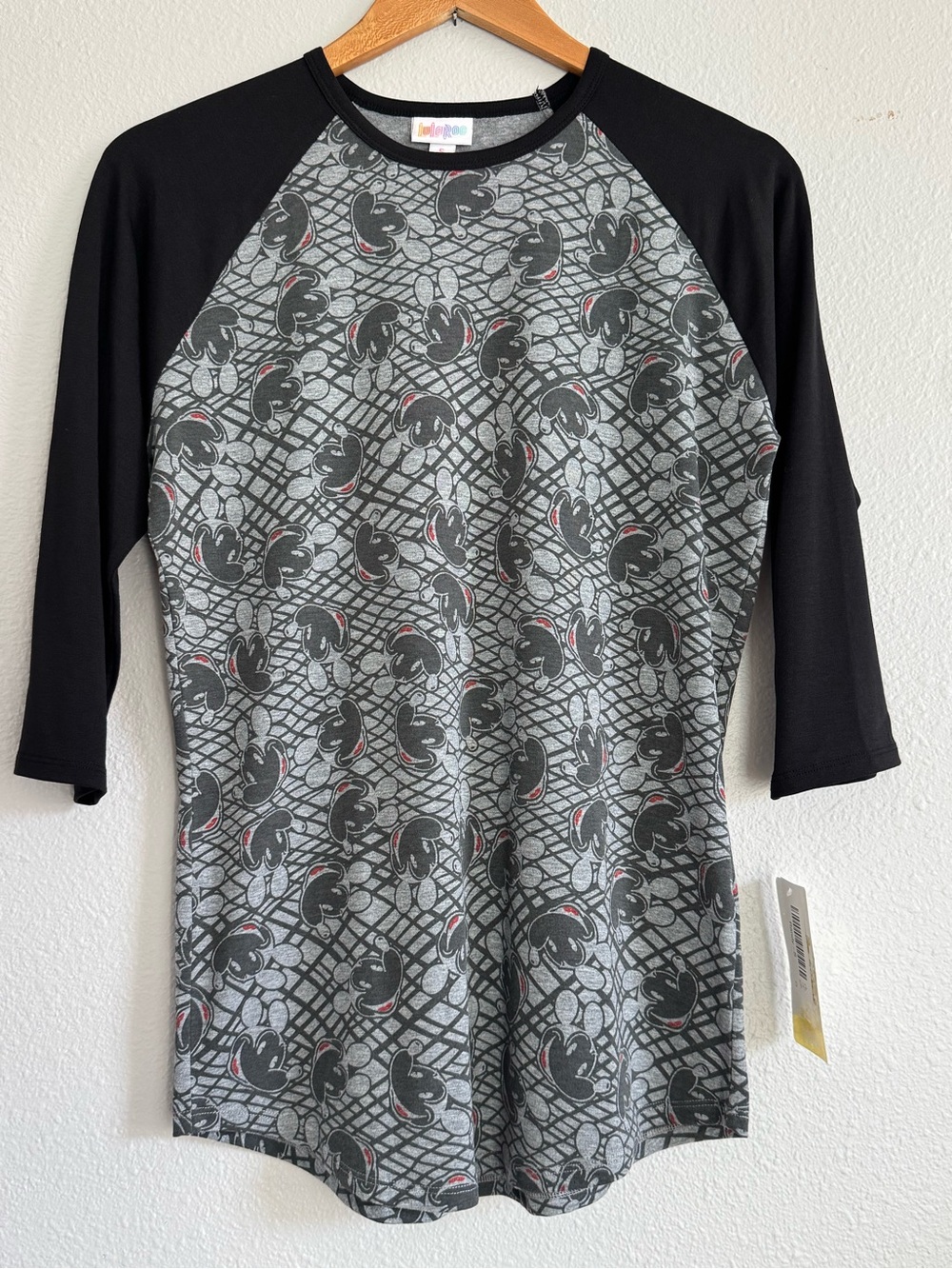 NWT DISNEY VINTAGE MICKEY, GRAY BLACK, SMALL